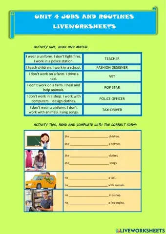 Jobs and occupations 2