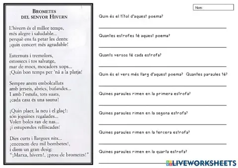 Brometes del senyor hivern - Jersei
