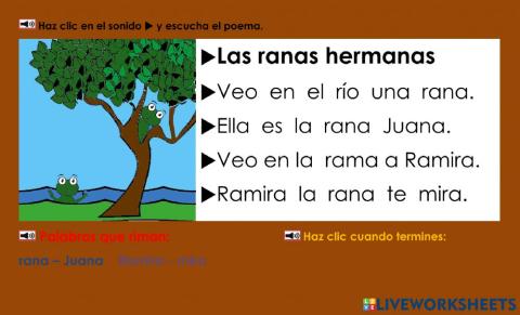Las ranas hermanas: escucha