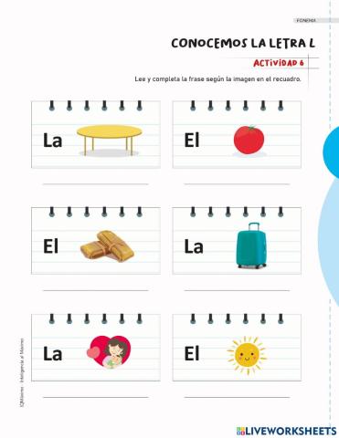 Actividad 6 letra L
