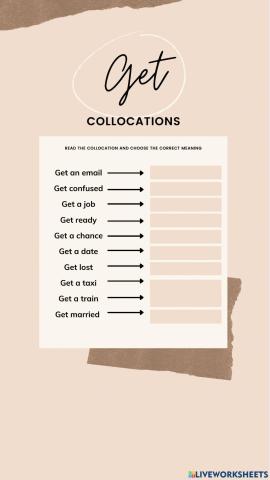 Collocations with Get