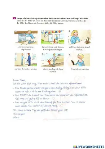 Aktivitäten im Haushalt