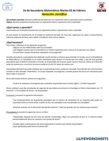 Notación científica