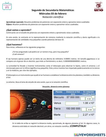 Notación científica