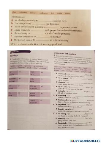 Meetings - intermediate