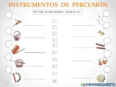 Instrumentos de percusión