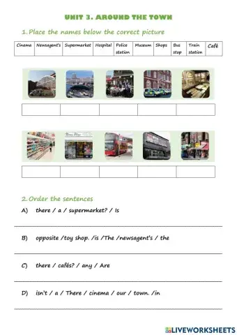 Unit 3. Around the town