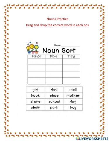 Noun practice 1