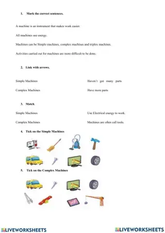 Machines and inventions