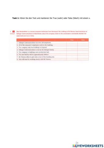 Your company: Listening