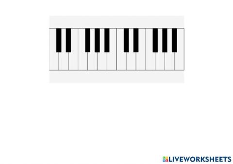 Notas musicales y alteraciones teclado