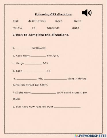 follow GPS directions