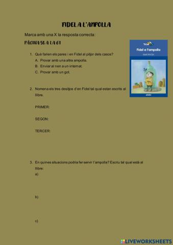 Fidel a l'ampolla (pàgina 58 a 61)