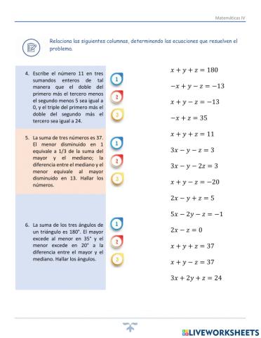 Mpdelos de sistemas de ecuaciones de 3x3