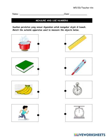Measure and use numbers