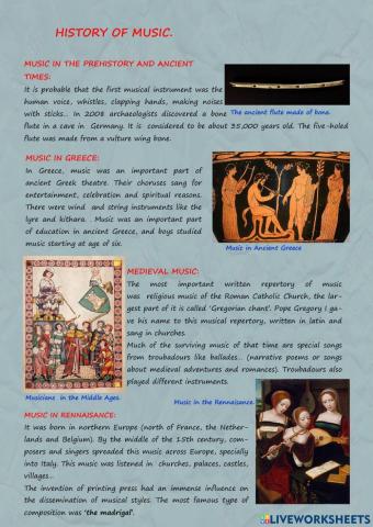 History of music