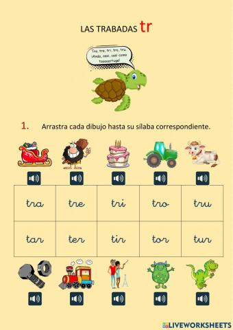 Grupos consonánticos TR