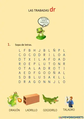 Grupos consonánticos DR