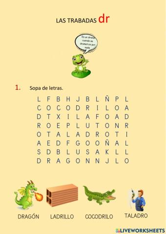 Grupos consonánticos DR