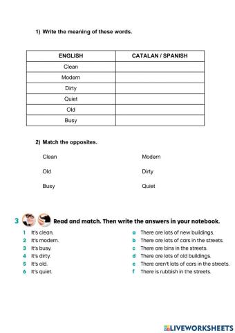 Adjectives about cities
