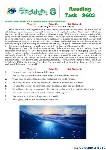 Spotlight 8 Task 8602