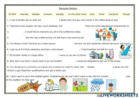 Linkers and Discourse Markers