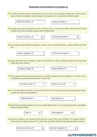 Problemas con sistemas de ecuaciones (3)