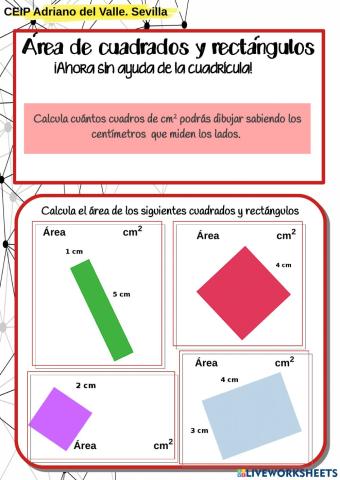 Cálculo de áreas de cuadriláteros2