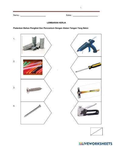 Rbt tahun 6 bahan pengikat dan pencantum