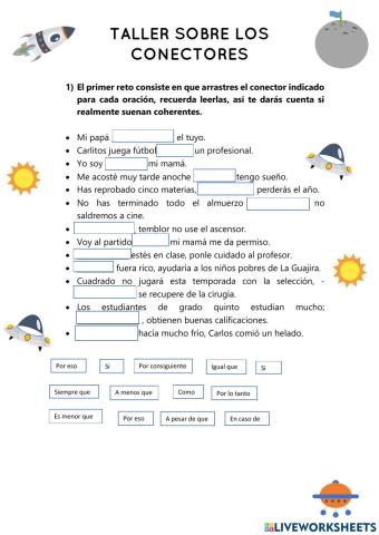 Taller con base en los conectores
