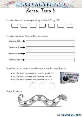 Matemáticas 2º Primaria
