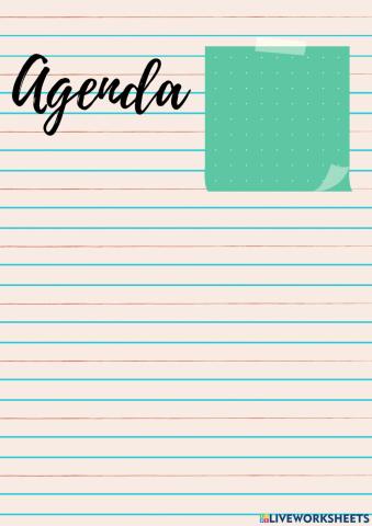agenda
