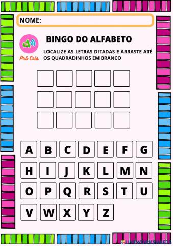 Bingo do alfabeto