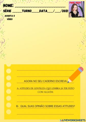 Religião tema gentileza