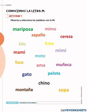 Actividad 7 letra M