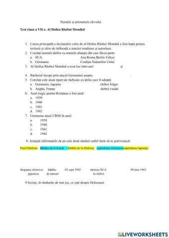 Al Doilea Război Mondial