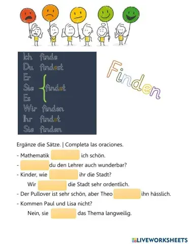 Finden - Konjugation