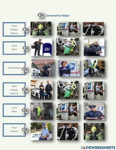 Community Helper -  garbage collector, postman, police -1.02 - George