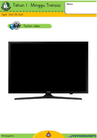 Transisi Tahun 1 - Duit oh Duit!