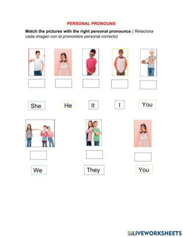 Personal pronouns