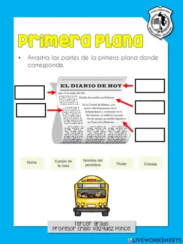 Periódico primera plana