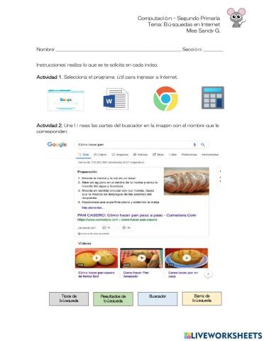 Búsquedas en internet