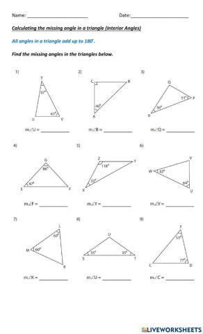 Calculating the Missing Angle in a Triangle