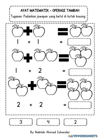 Transisi - Operasi Tambah