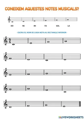 Notas musicales