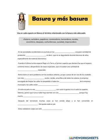 Basura y más basura