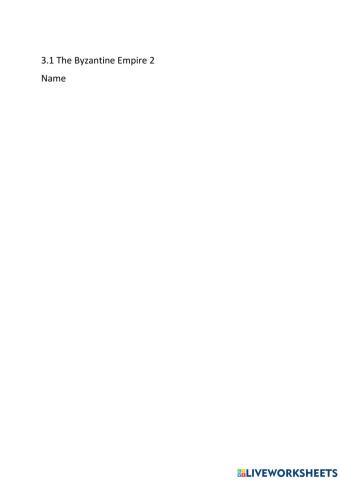 3.1 The Byzantine Empire 2