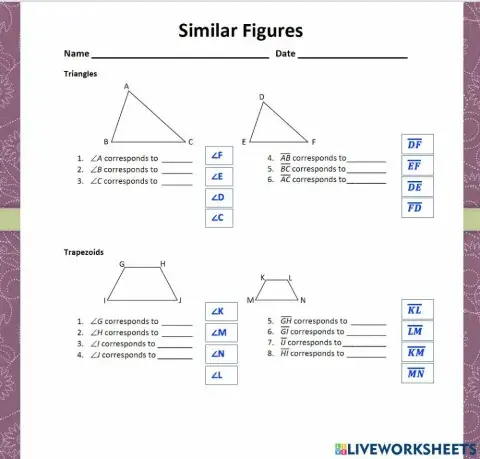 Similarity and  Transformations