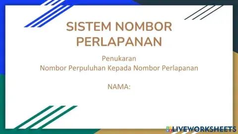 Sistem nombor perlapanan-Nombor Perpuluhan Kepada Nombor Perlapanan