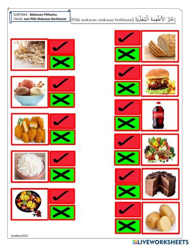 Jom Pilih Makanan Berkhasiat